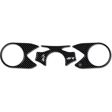 Adesivo Piastra Forcella Resina 3D compatibile con Kawasaki Zx-6r 2005-06 (1/2)