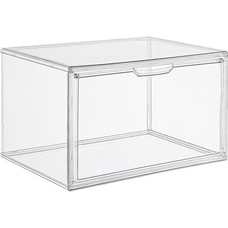 Boîte de rangement transparente étanche pour figurines anime, chaussures, sacs - Design aimanté robuste anti-poussière - Vitrine de collection (1/5)