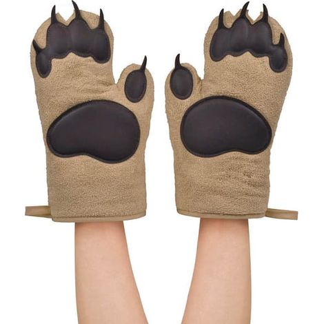 une paire de gants de cuisine en coton/gants de pâtisserie/gants isolants en silicone, gants anti-brûlure