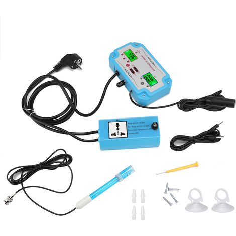 Medidor de Calidad del Agua 3 en 1, pH y Conductividad EC con Pantalla LCD y Compensación de Temperatura – Ideal para Acuarios e Hidroponía (1/5)