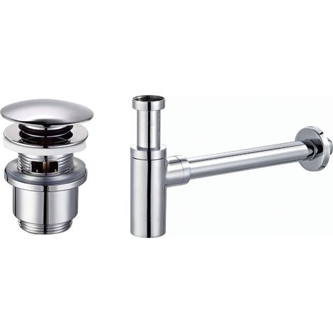 Kit sifone e piletta di scarico con troppo pieno Tecom KITSCA5