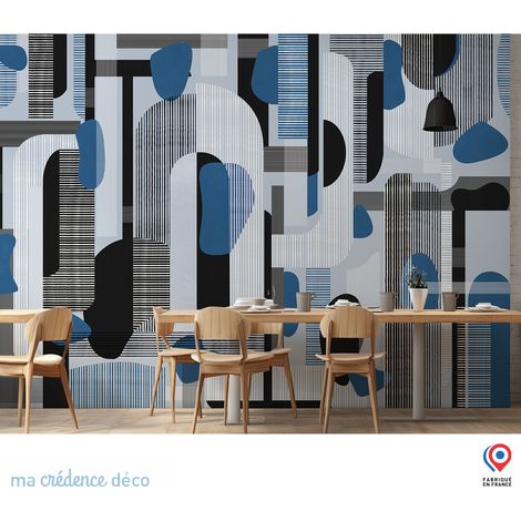 Papier peint : Assemblage formes vagues - Intissé - 200 cm - 280 cm (1/5)