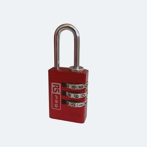 Cadenas à combinaison RS PRO en Aluminium, Ø anse 3mm ( Prix pour 1 ) (1/3)