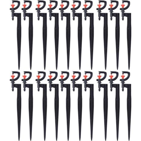 Arroseur d'arrosage, 20 pièces, Micro - arroseur Rotatif à 360 degrés de Type G (1/5)