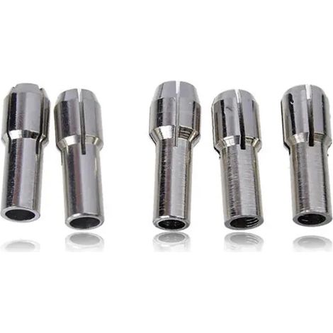 Spannzangenhalter, 5 Stück, 1 mm/1,5 mm/2,35 mm/3 mm/3,17 mm, passend für Drehwerkzeuge (1/3)