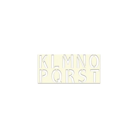POCHOIR SOPPEC LETTRE K À T EN PVC 1MM D'ÉPAISSEUR RÉUTILISABLE -451724