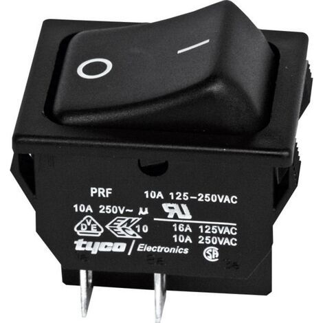 TE Connectivity 1634201-2 Interrupteur à bascule 1634201-2 250 V/AC 10 A 2 x Off/On à accrochage 1 p (1/3)