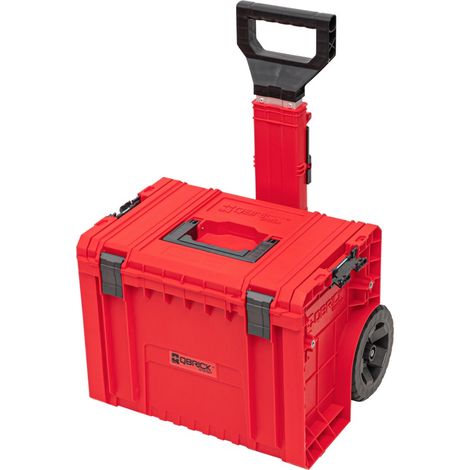 Qbrick System PRO Cart 2.0 RED ULTRA HD stapelbar 490 x 415 x 660 mm 42 l IP54 abnehmbarer Doppelteleskopgriff (1/3)