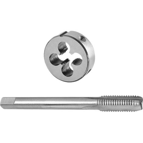 Jeu taraud/filière M9x1,25 HSS/acier allié, droit, gouj. droite (1/4)