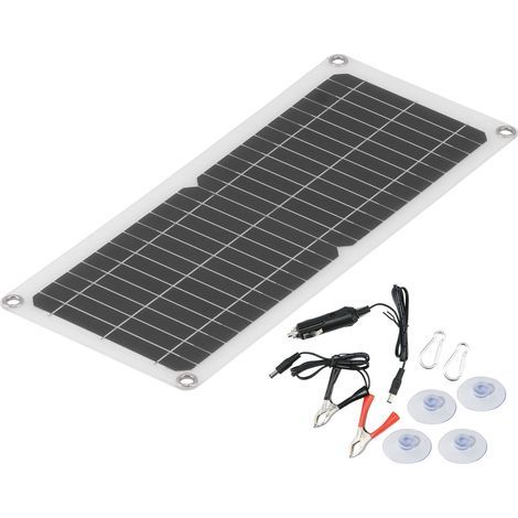 10W 12V Sortie USB Chargeur de batterie de panneau solaire Alimentation mobile solaire en silicium monocristallin (1/5)