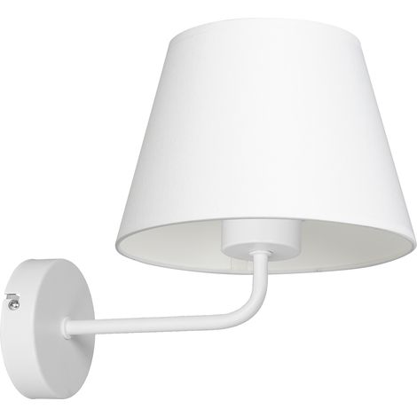 Applique blanche abat-jour conique Arden E27 Luminex