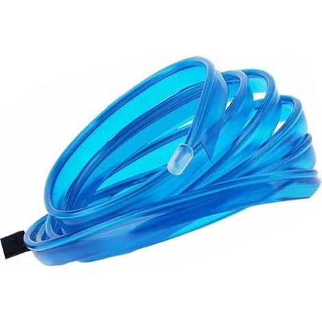 Bande LED intérieure de voiture de 3 m (10 pieds) flexible avec câble USB, ambiance néon bleue unique et originale. (1/5)