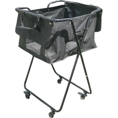 Ramasseur de balles pliable et portable, grande capacité pour le tennis, le pickleball et le baseball. (1/4)