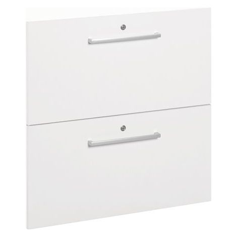 Lot de 2 tiroirs pour module Biblicase - blanc - Maxiburo