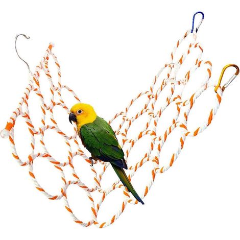 Balançoire pour oiseaux, jouets pour oiseaux, perchoirs pour cages, échelles suspendues, jouets d'escalade (1/5)
