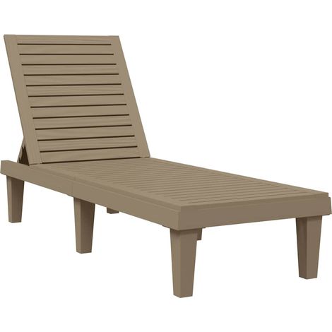 Maison Exclusive - Lettino Prendisole Marrone 155x58x83 cm in Polipropilene (1/5)