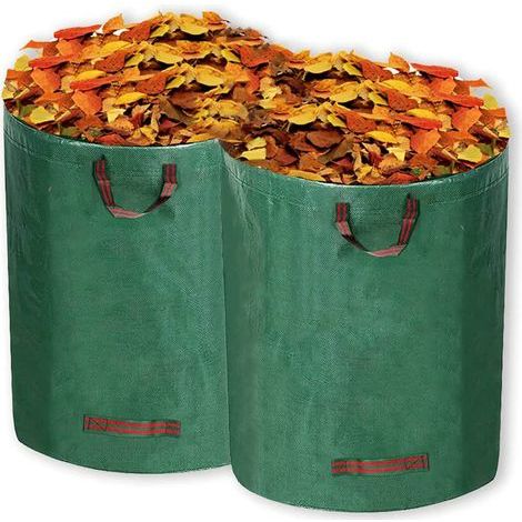 Set mit 2 wiederverwendbaren Gartenabfallsäcken für Laub (400 l + 500 l) (1/5)