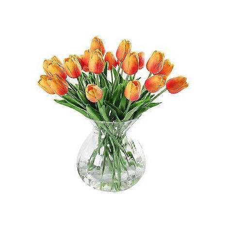 10 künstliche Tulpen aus PU-Latex mit realistischer Haptik, künstliche Tulpenblumensträuße, Blumenarrangements für Zuhause, Zimmer, Hochzeitsstrauß, Party-Tischdekoration (1/5)