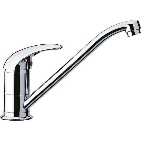Mitigeur d'evier Rumba II chromé - bec orientable Saillie 227mm (1/4)