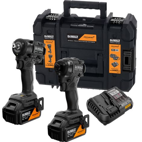 Pack batterie combiné x McLaren F1 Team DCK2224MP2T DeWALT, 18V : DCF86M + DCF92M + 2x 5,0 Ah + chargeur (1/4)