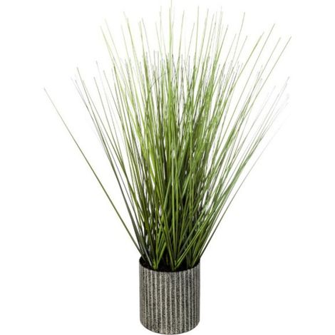 Plante Artificielle en Pot "Herbe" 45cm Gris (1/2)
