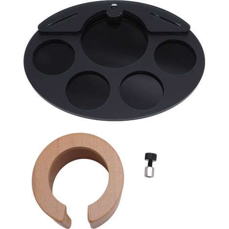 Station de Tassage Bois Plastique Support Porte-filtre 51/53/54/58mm Outil Distribution Anti-dérapant (1/5)