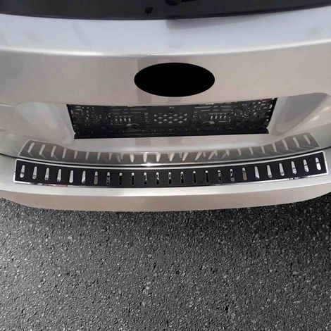 OMAC Ladekantenschutz Stoßstangenschutz für Subaru Outback V 2015-2019 – Edelstahl carbon foliert (1/5)