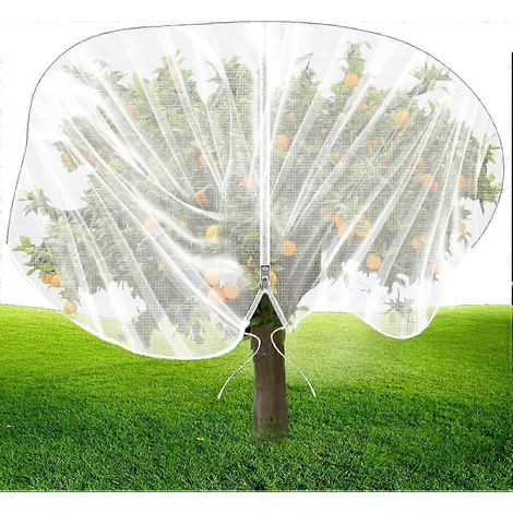 Grands sacs de protection pour arbres fruitiers avec fermeture éclair. Filets pour arbres de (1/4)