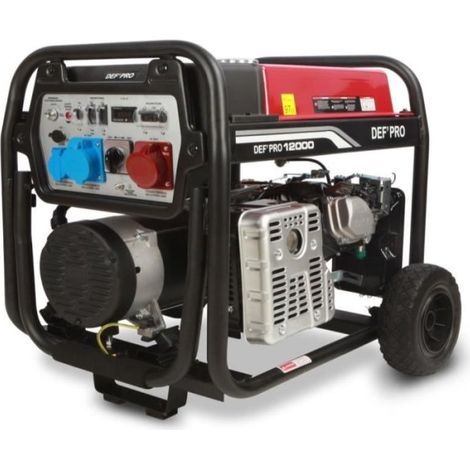 Groupe électrogene Essence DEFPRO - 8500 W - Triphasé bi-tension