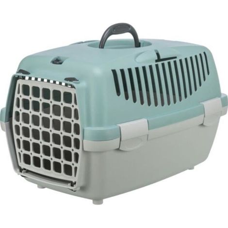 Box de transport - TRIXIE - Capri 1 - XS : 32 x 31 x 48 cm - Gris clair / Sauge