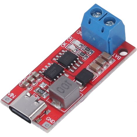 Module élévateur de tension pour batterie au lithium avec interface de type C, circuit imprimé, pour la protection DC 3-6 V 2 A (1/5)