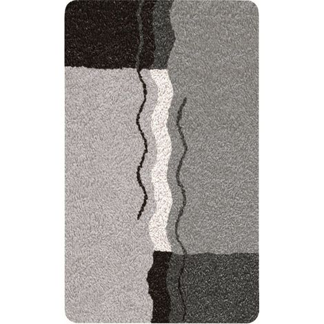 Kleine Wolke Badteppich Vanessa platin, 70 x 120 cm Badteppich (1/2)