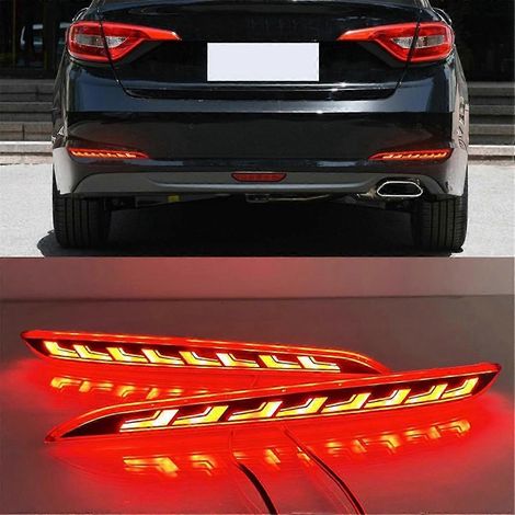 Luz trasera LED para parachoques, intermitentes dinámicos, reflector de luz de advertencia trasera para Hyundai Sonata (1/4)
