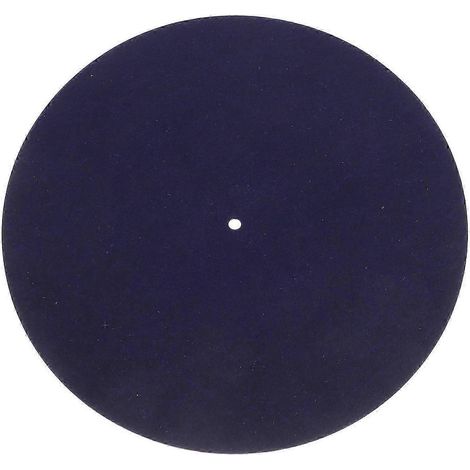 Tapis de platine vinyle antidérapant en feutre, tapis de protection pour platine vinyle, bleu marine. (1/5)