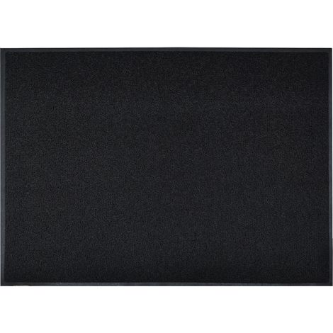 Tapis de Porte Paillasson Spaghetti, Noir, 90 x 120 cm (1/5)