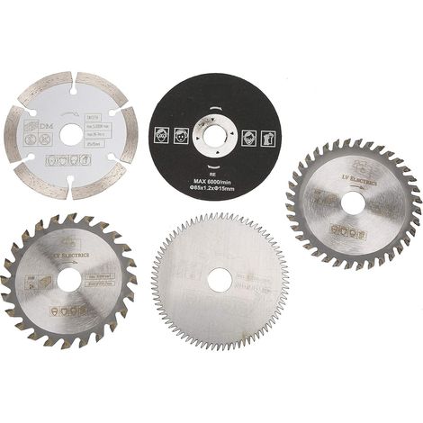 5pcs 85mm Inner Diameter 15mm Mini Carbide Circular Saw Blade for Cutting Tool Hand Circular Saw Blade 65mm B Carbide Saw Blade (1/5)