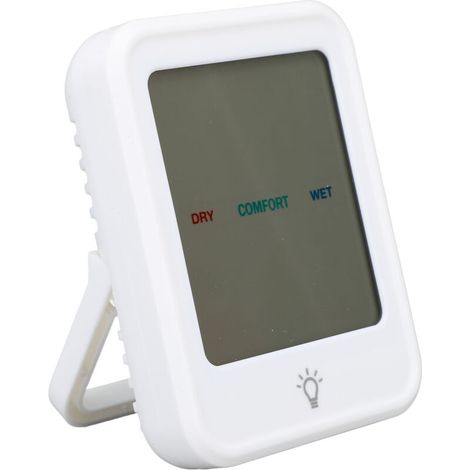 Thermomètre Hygromètre Numérique Précis pour Intérieur Écran Clair Blanc Mesure Température et Humidité Pièce (1/4)