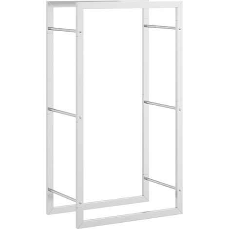 Maison Exclusive - Estante para leña acero inoxidable 50x28x94 cm