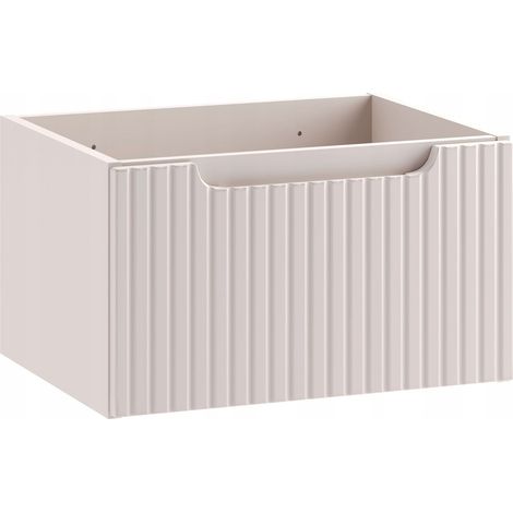 Meuble suspendu sous vasque NOVA cachemire 50 cm – 1 tiroir (1/5)
