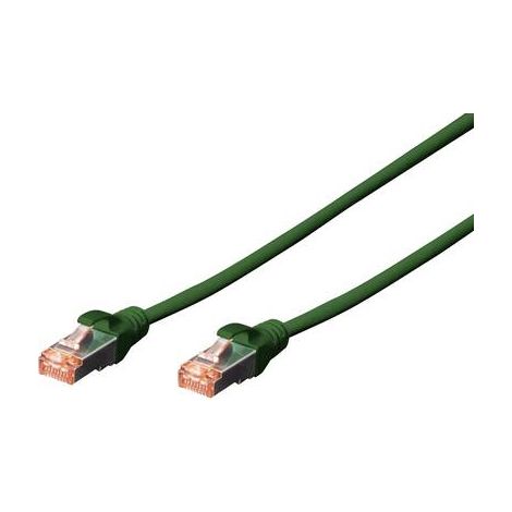 Digitus DK-1644-020/G RJ45 Câble réseau, câble patch CAT 6 S/FTP 2.00 m vert sans halogène, torsadé (1/3)