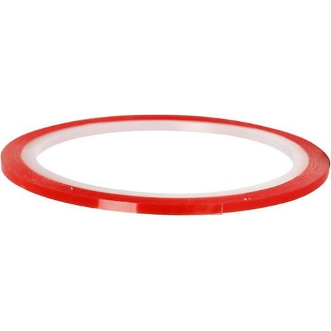 Bande adhésive double-face - CC HOBBY - réf 24636 - Rouge - 50 mm - Multi-usages