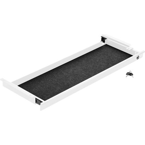 CAVO Schreibtisch Unterbauschublade abschließbar Breite: 850 mm weiß