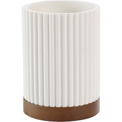 Gobelet Brosse à Dents "Niagara" 10cm Blanc (1/3)