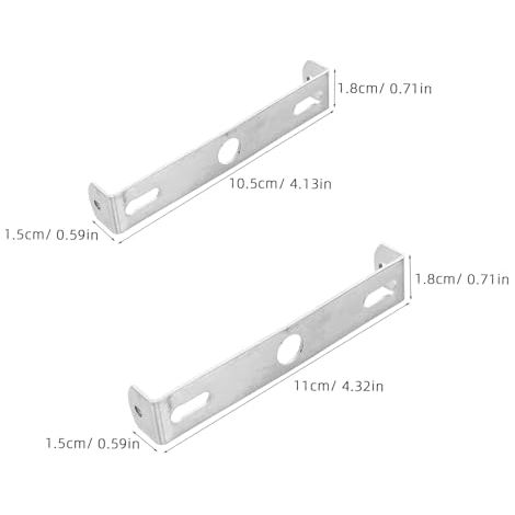 Kit Fixation Murale pour Luminaire 8 Pièces Support Suspendre Poutre Semi-Rigide Plaque Montage Horizontale pour Applique et (1/5)