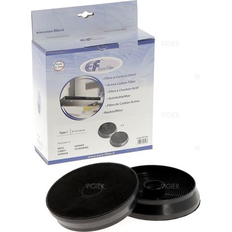 Lot de 2 filtres à charbon ACM14 CR310 AIRLUX CANDY BEKO FKS182 Beko (1/5)