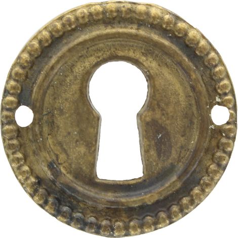 25PZ BOCCHETTA ANTICHIZZATA ART.30710 MM.30 OTTONE ANTICO (1/2)