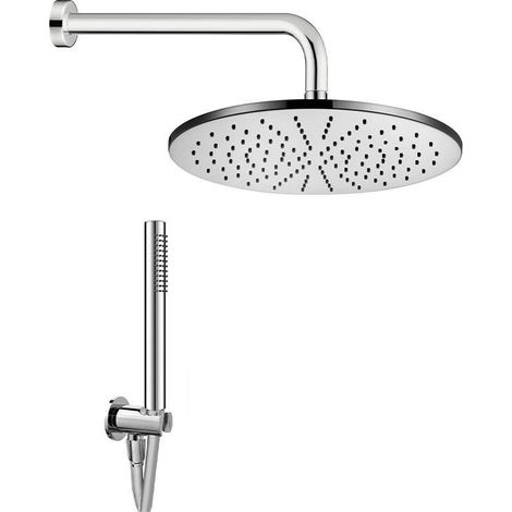 Kit Doccia Elegance Tondo 20T con Braccio Doccia + Soffione a Parete Tondo da diam. 200 mm (1/3)
