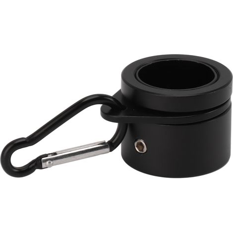Lot de 2 anneaux de mât G3/4 en alliage d'aluminium, rotation à 360°, anti-enroulement, kit de fixation noir (1/5)