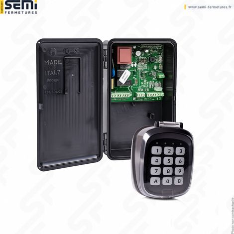 Kit digicode radio avec armoire de commande Masinara pour rideau métallique