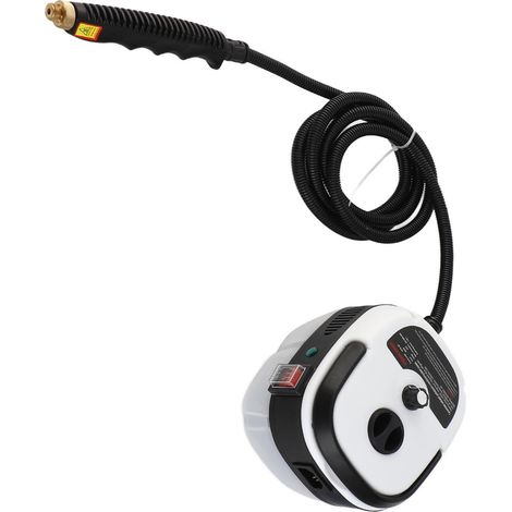 Pulitore a vapore portatile da 1500 W con 3 ugelli per cucina, auto e bagno.Alta temperatura 105 °C, 3 BAR, durata della batteria 1 oraABS, 1266 g, 19x15x13 cm (1/4)